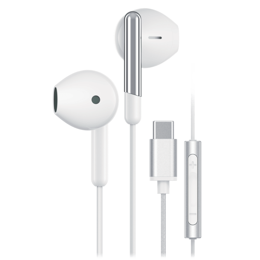 Sway C-Buds Premium USB C Connection Braided Earbuds with Mic and Volume Control