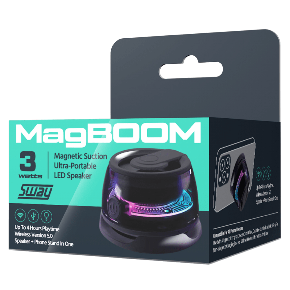 Sway MagBoom LED Magnetic Bluetooth Speaker