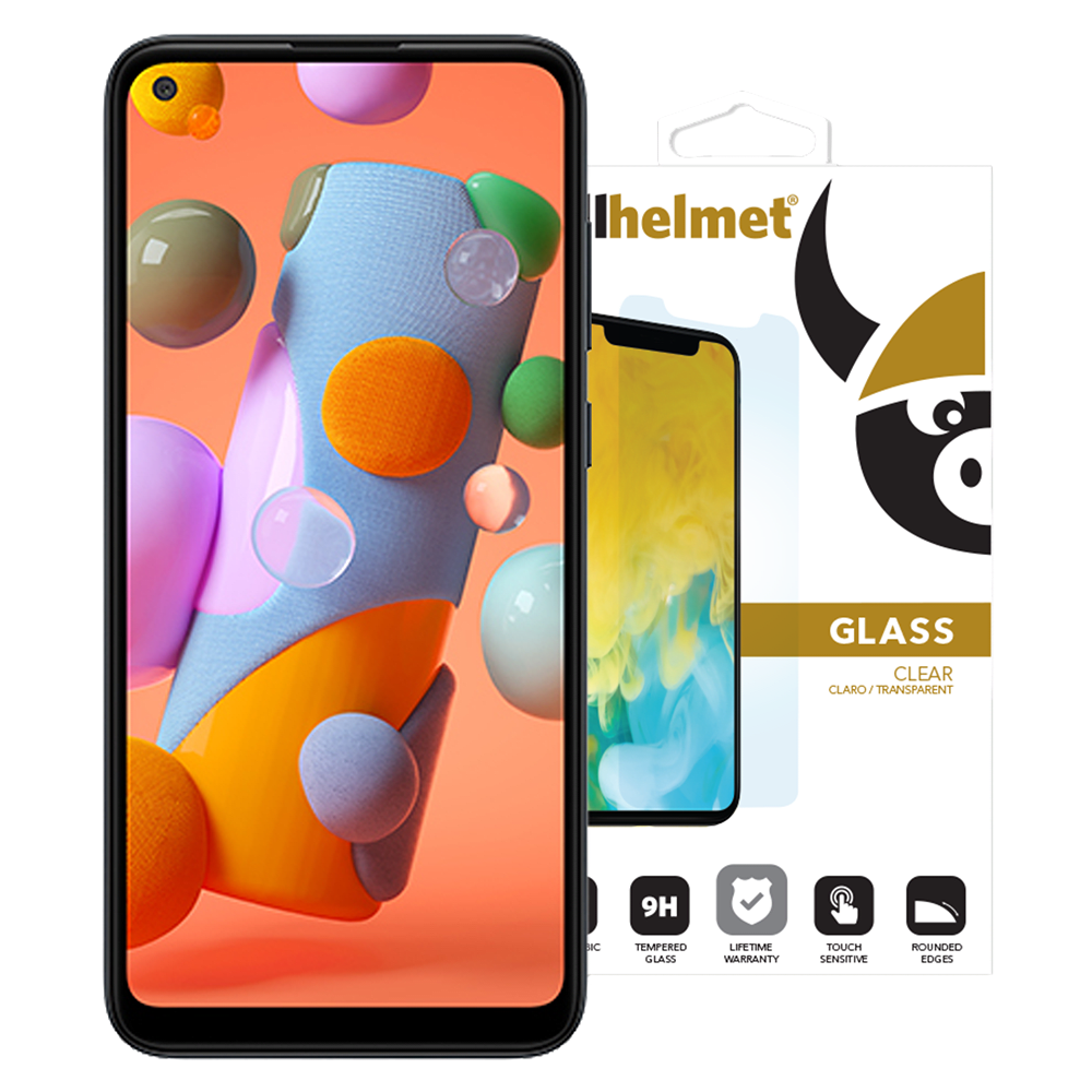 cellhelmet Tempered Glass Screen Protector for Samsung Galaxy A11 Clear