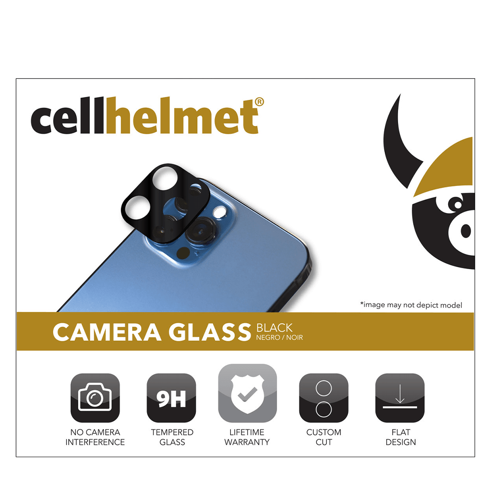 cellhelmet Tempered Glass Camera Protector for Apple iPhone 12 Pro Clear