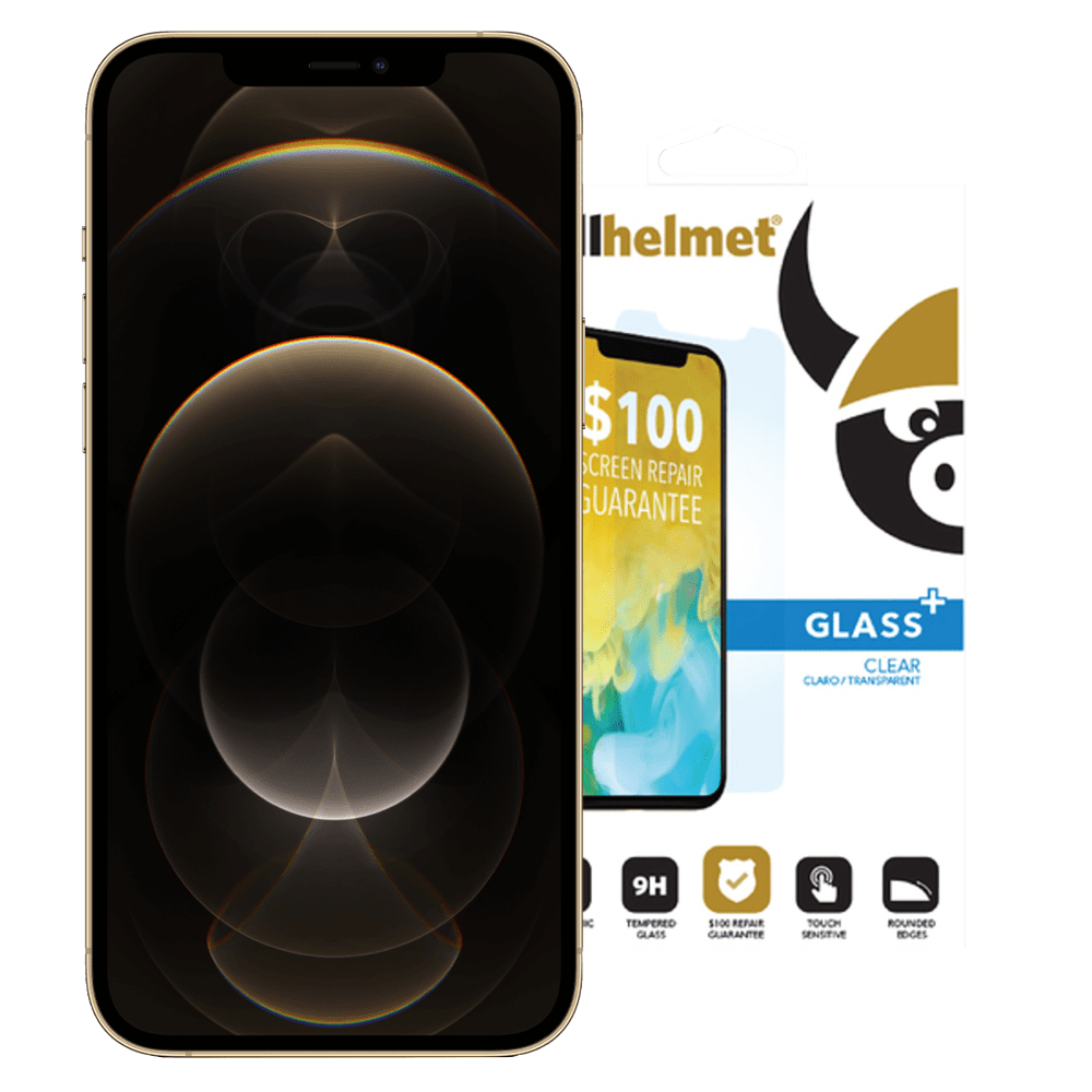 cellhelmet Tempered Glass Plus $100 Guarantee Screen Protection for Apple iPhone 12 Pro Max Clear