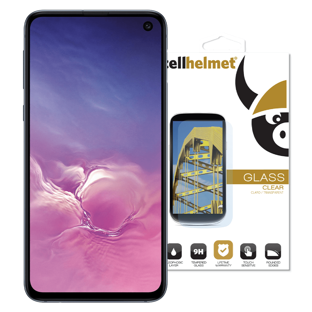 cellhelmet Tempered Glass Screen Protector for Samsung Galaxy S10e Clear