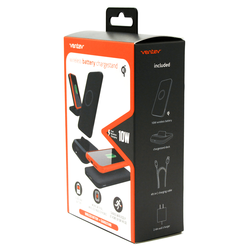 Ventev Wireless Battery Charge Stand 10W 10,000 mAh