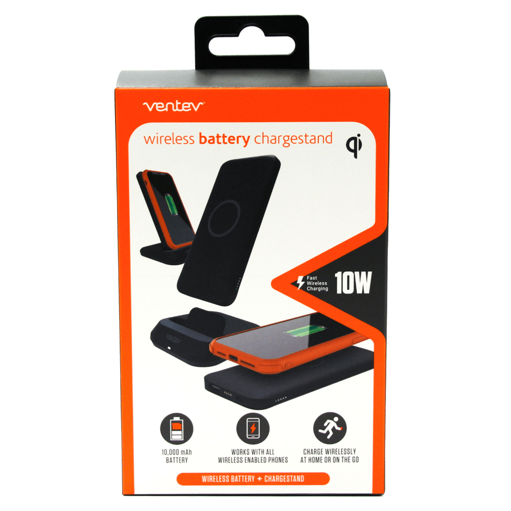 Ventev Wireless Battery Charge Stand 10W 10,000 mAh