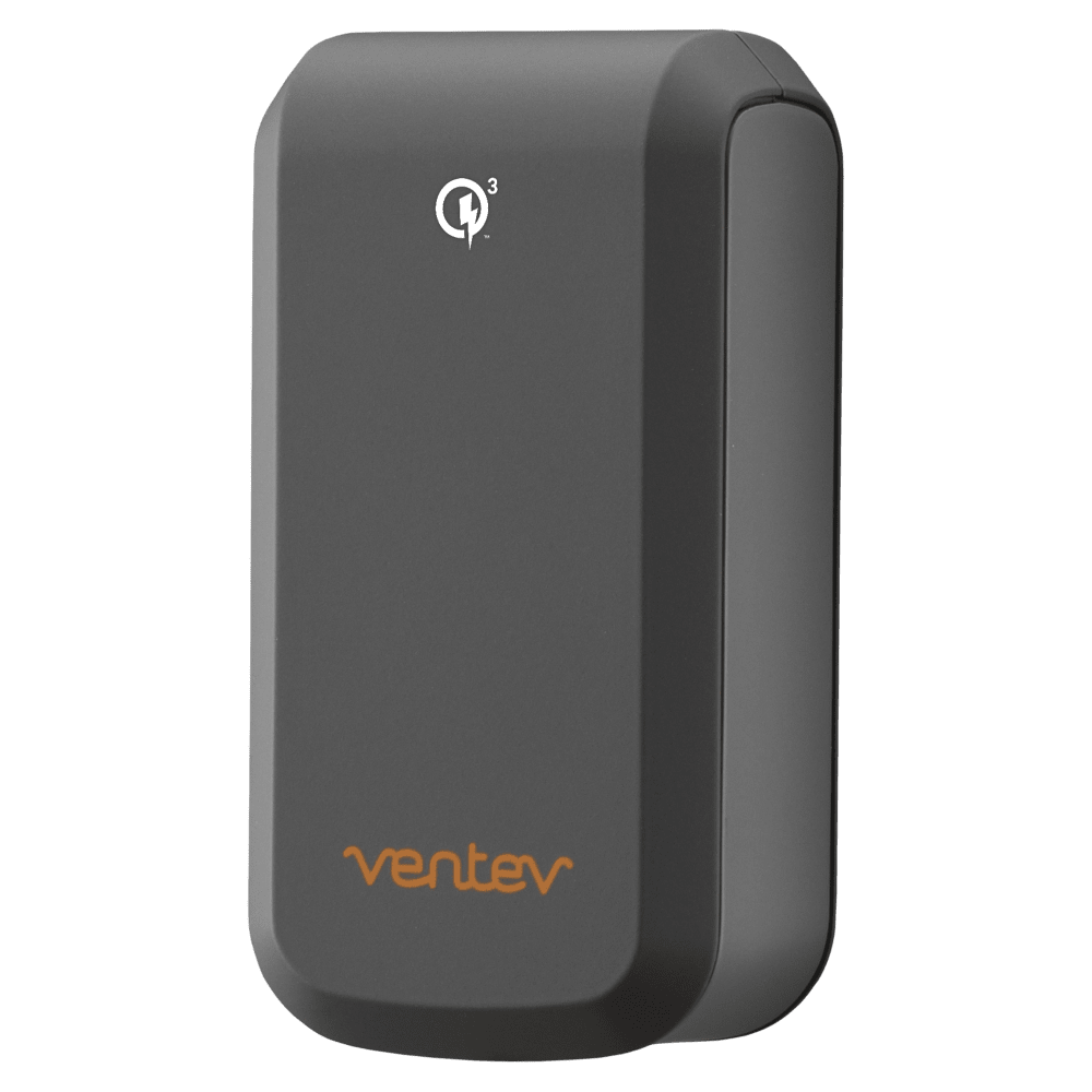 Ventev QC3.0 18W wallport rq1300 Wall Charger and USB A to USB C Cable 3.3ft Gray
