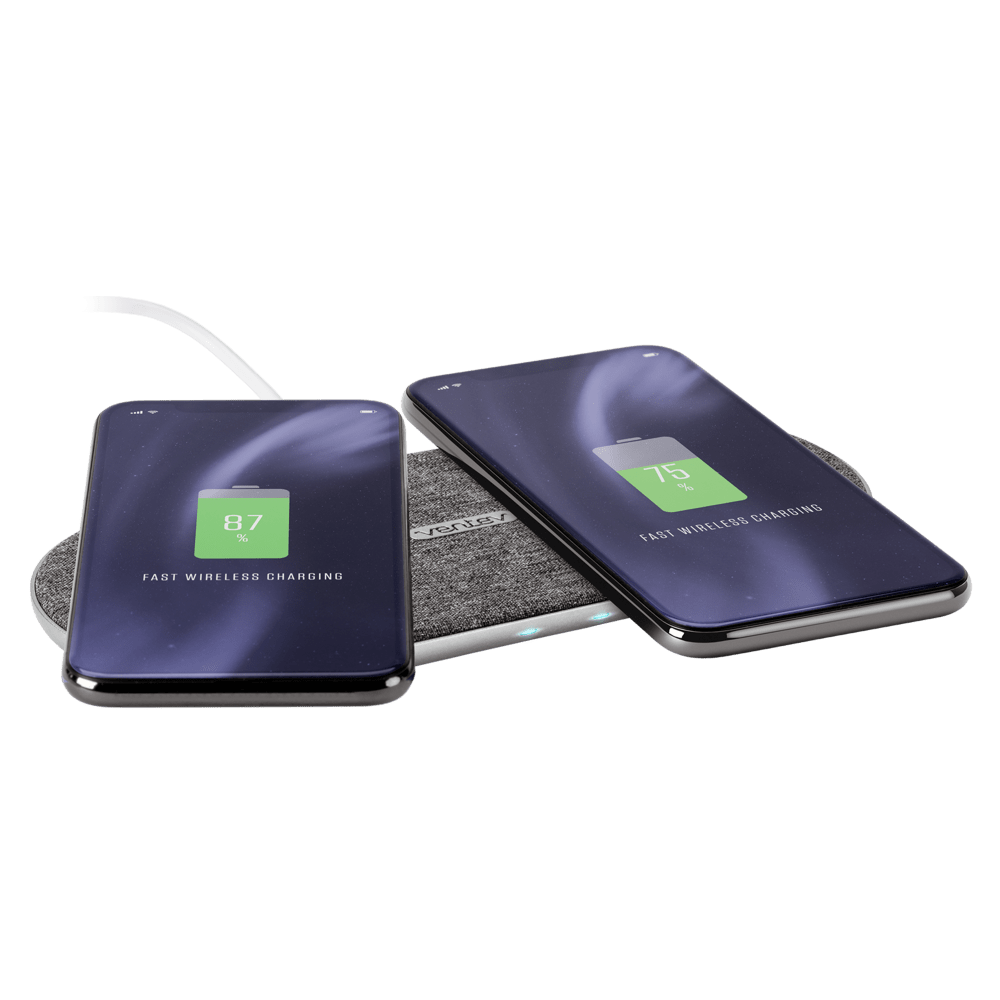 Ventev wireless chargepad duo 20W Gray, White