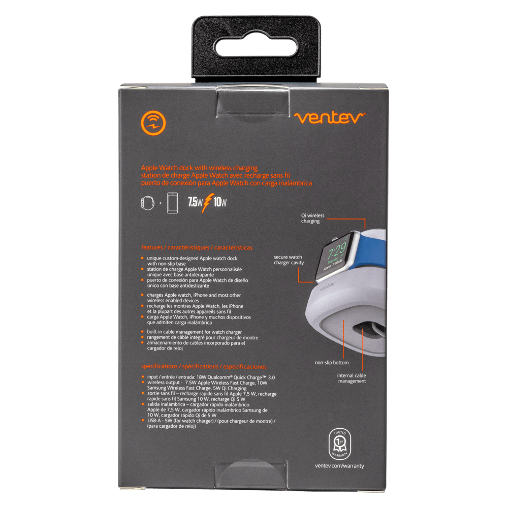 Ventev wireless watchdock duo 10W