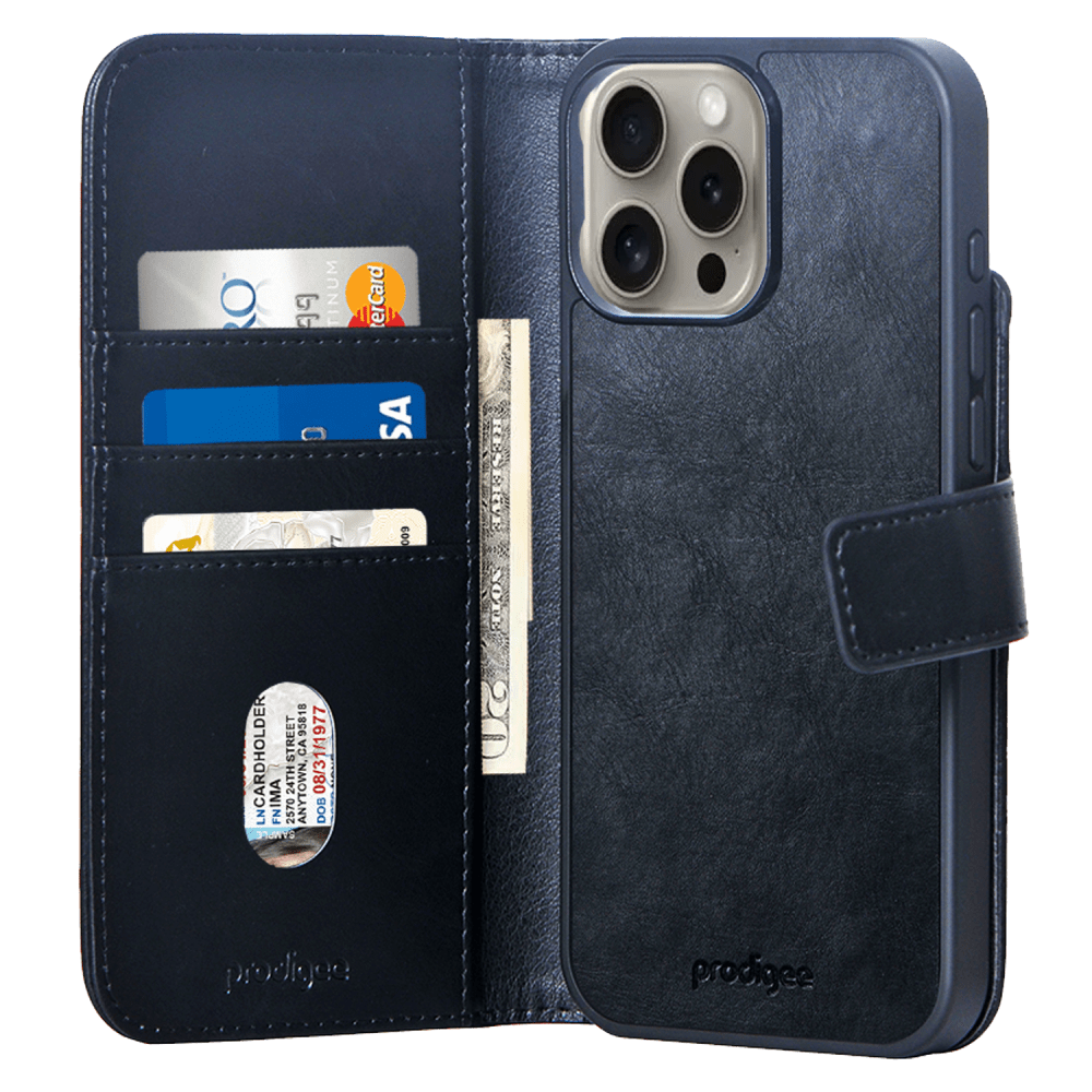 prodigee Folio MagSafe Wallet Case for Apple iPhone 16 Pro Max