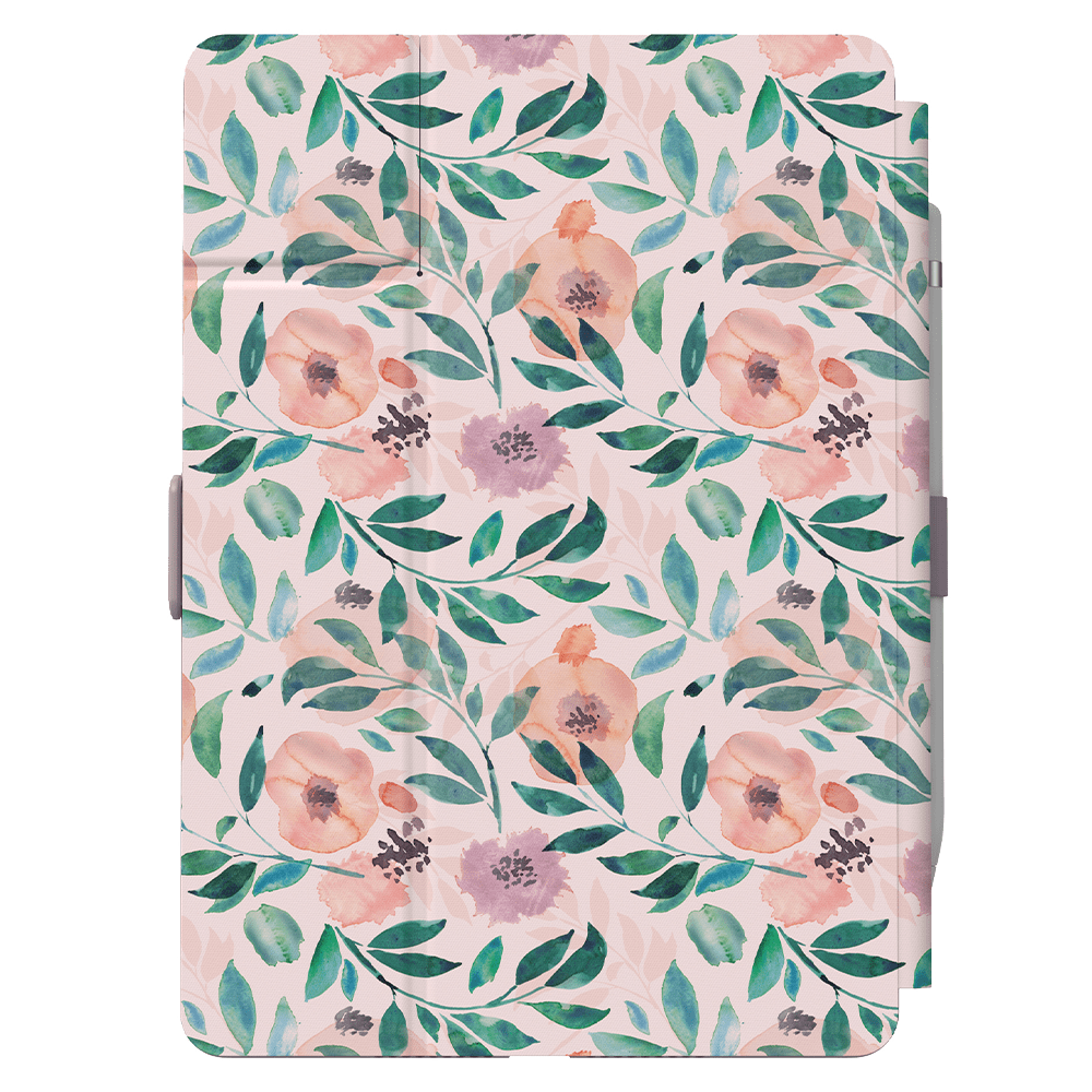 Speck Balance Folio Case for Apple iPad 10.2 Watercolor Roses and Washed Lilac
