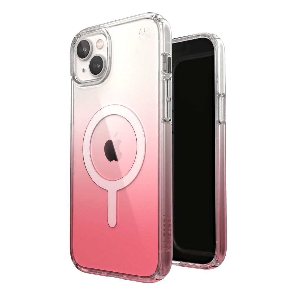 Speck Presidio Perfect Clear MagSafe Case for Apple iPhone 14 Plus Vintage Rose Fade