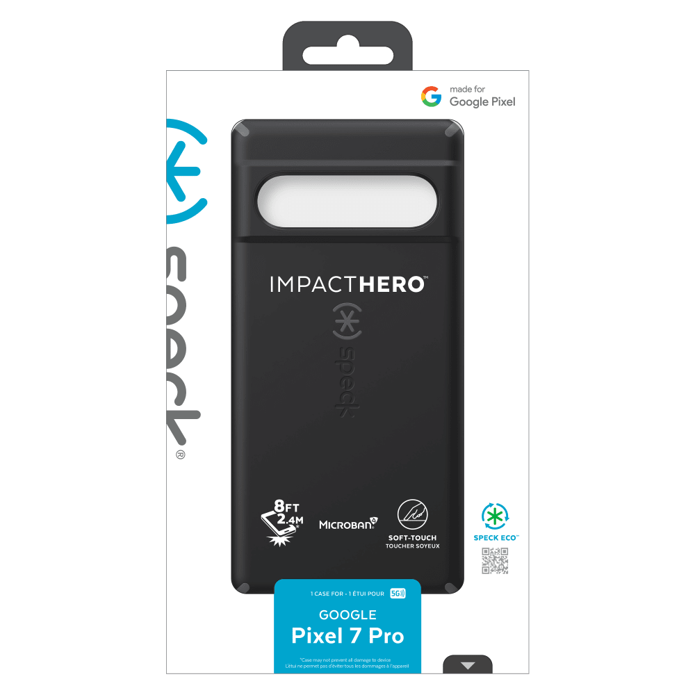 Speck Presidio Impact Hero Case for Google Pixel 7 Pro Black and Slate Grey
