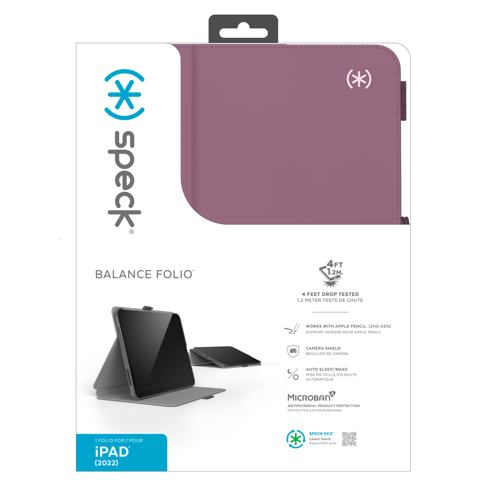 Speck Balance Folio Case for Apple iPad 10.9 (2022) Plumberry