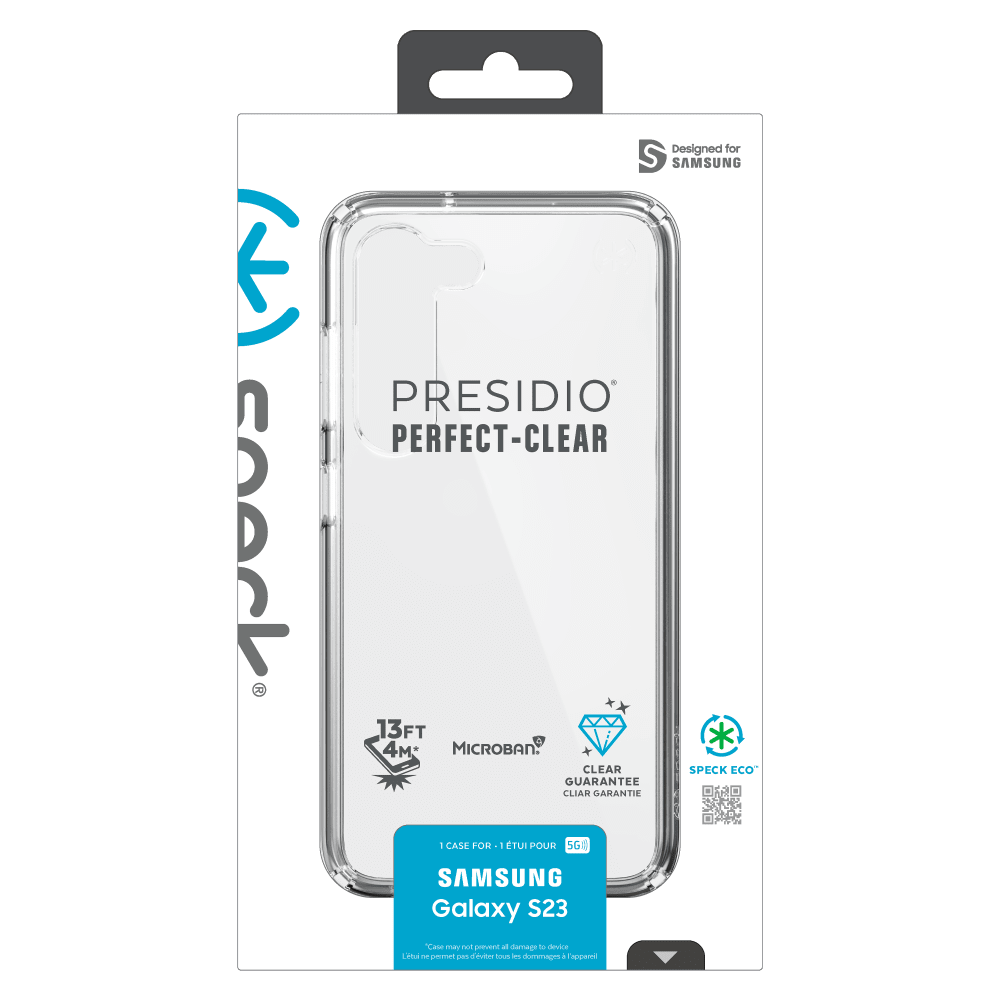 Speck Presidio Perfect Clear Case for Samsung Galaxy S23 Clear