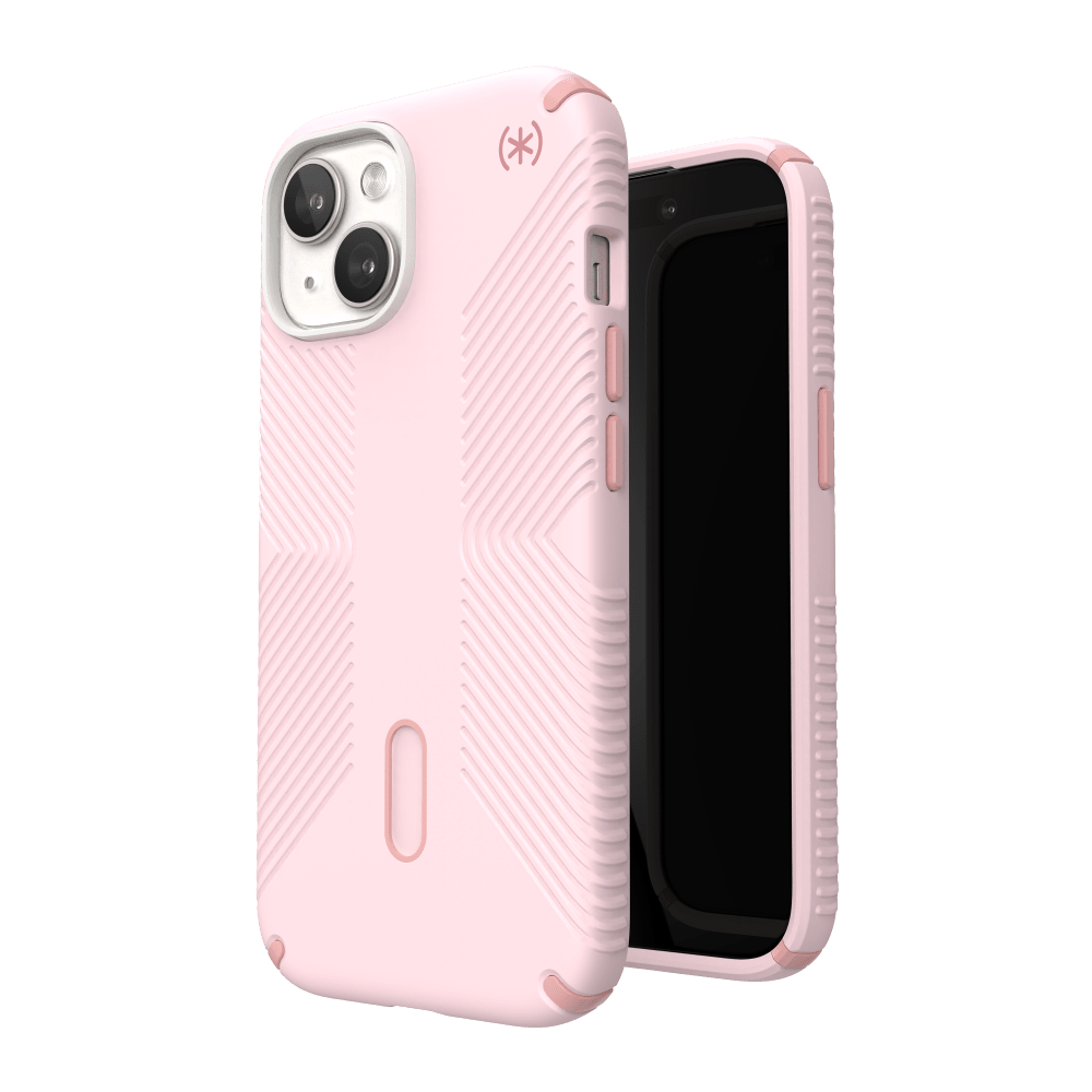 Speck Presidio2 Grip MagSafe Case for Apple iPhone 15 / iPhone 14 / iPhone 13 Nimbus Pink