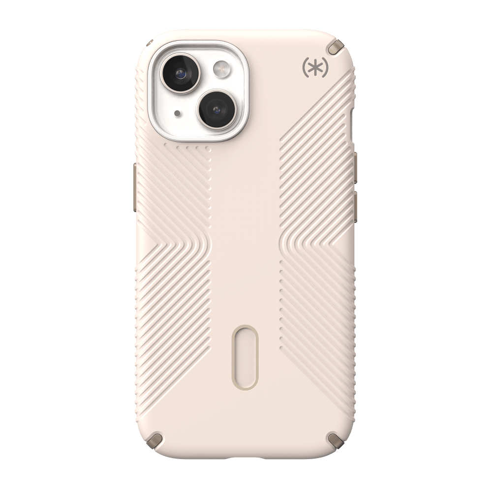 Speck Presidio2 Grip MagSafe Case for Apple iPhone 15 / iPhone 14 / iPhone 13 Bleached Bone