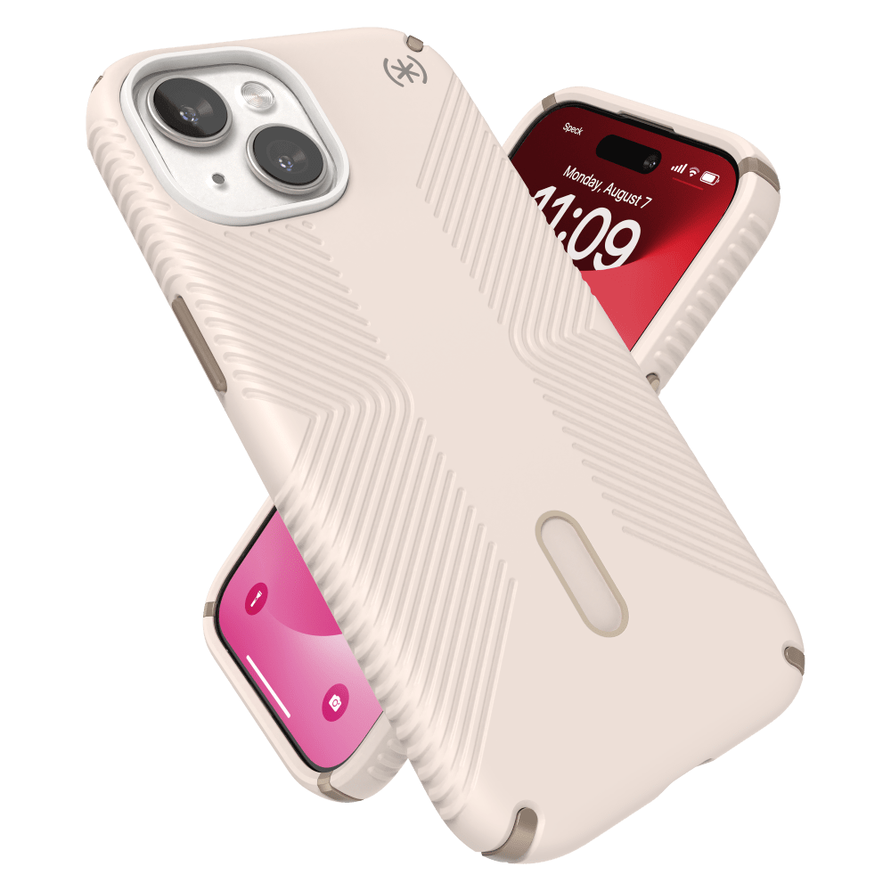 Speck Presidio2 Grip MagSafe Case for Apple iPhone 15 / iPhone 14 / iPhone 13 Bleached Bone