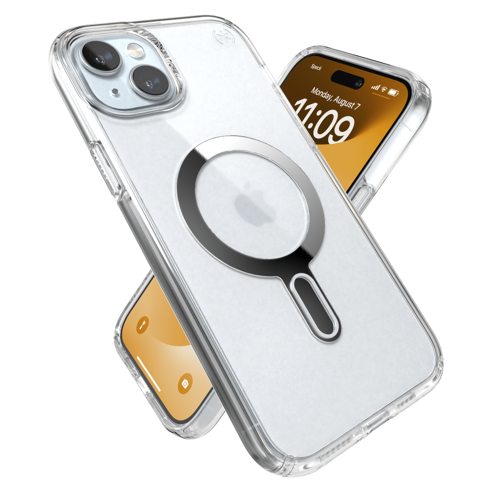 Speck Presidio Perfect Clear MagSafe Case for Apple iPhone 15 Plus / iPhone 14 Plus Clear