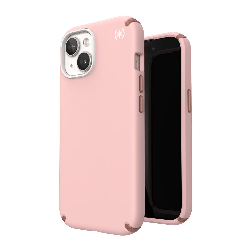 Speck Presidio2 Pro Case for Apple iPhone 15 / iPhone 14 / iPhone 13 Dahlia Pink