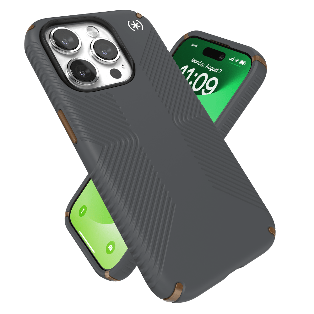 Speck Presidio2 Grip Case for Apple iPhone 15 Pro Charcoal Grey