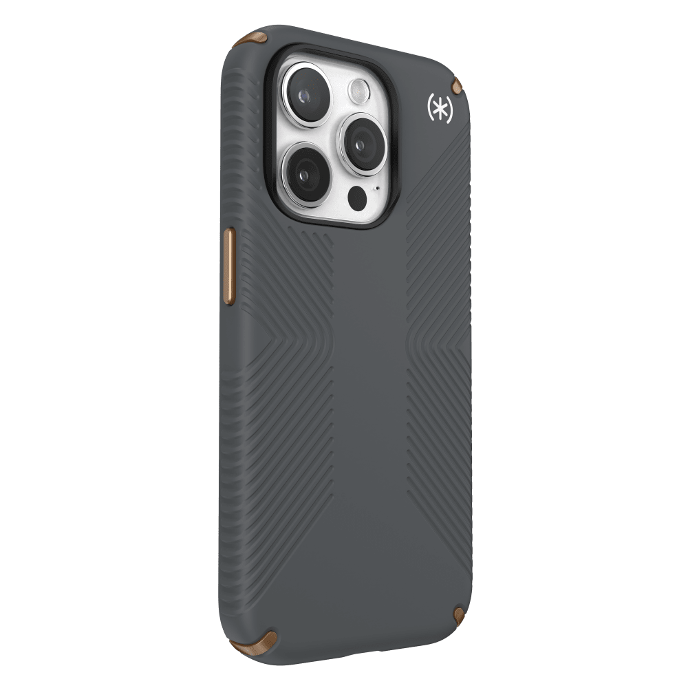 Speck Presidio2 Grip Case for Apple iPhone 15 Pro Charcoal Grey