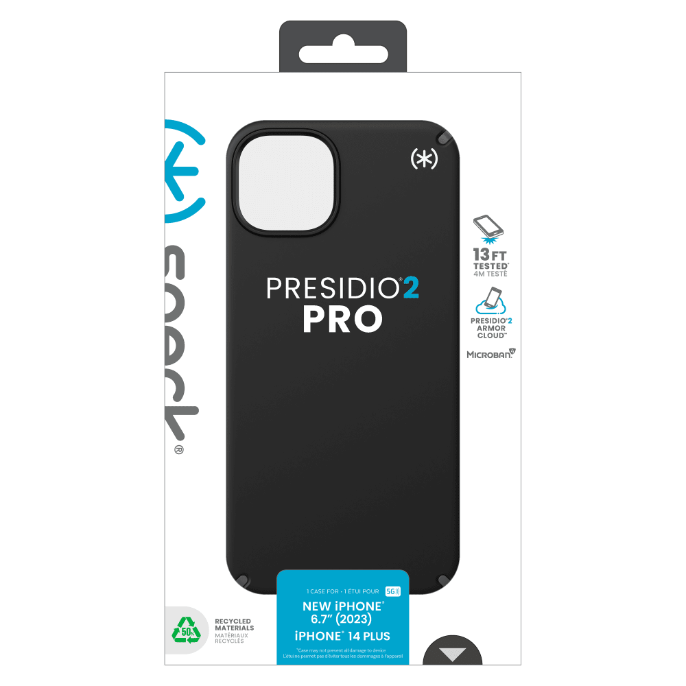 Speck Presidio2 Pro Case for Apple iPhone 15 Plus / iPhone 14 Plus Black