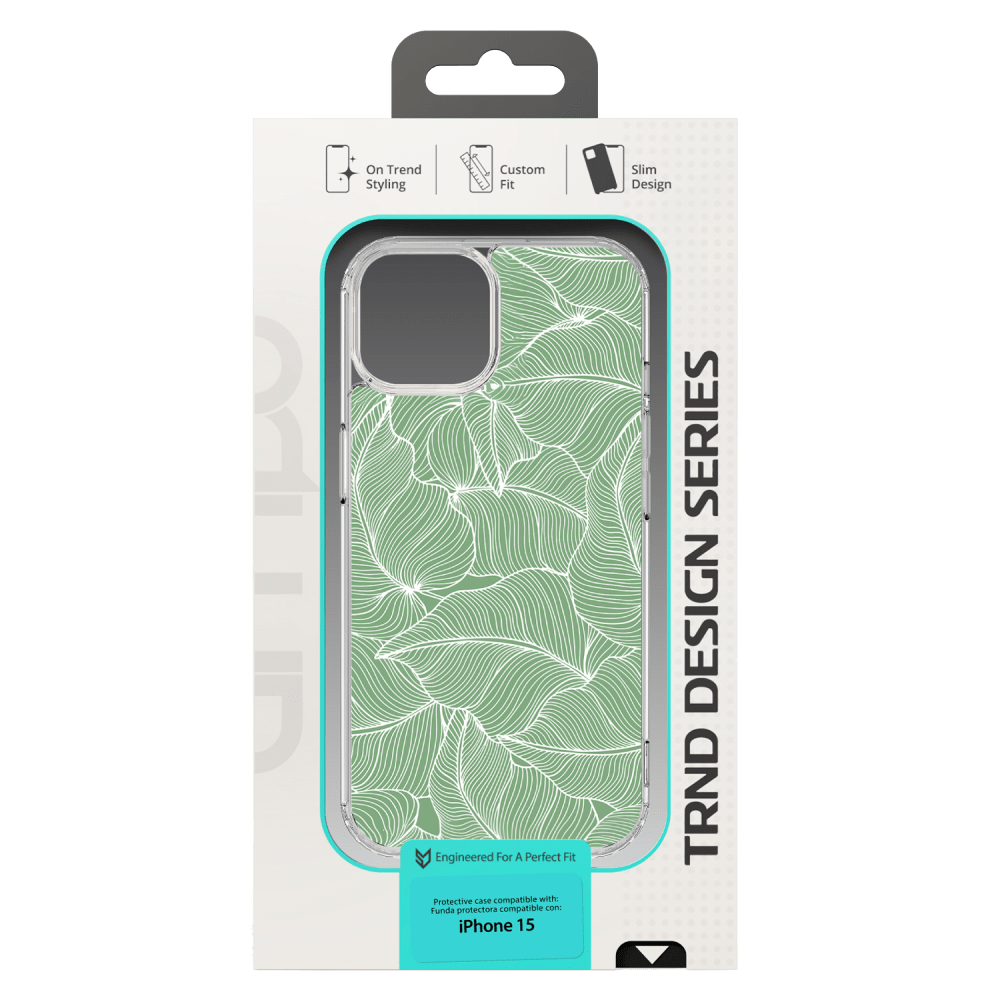 AMPD TPU / Acrylic HD Print MagSafe Case for Apple iPhone 15 Palm