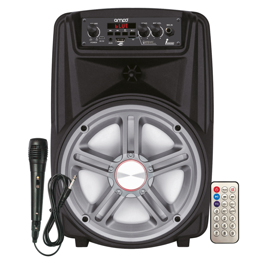 AMPD Blast G6 8Watt Bluetooth Speaker with Microphone and Remote Grey