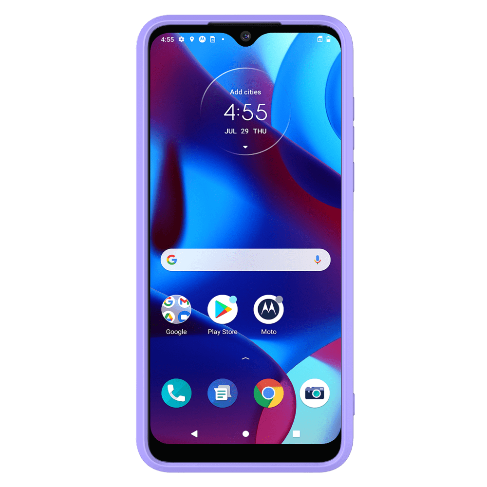AMPD Classic Slim Dual Layer Case for Motorola Moto G Play (2023) Purple