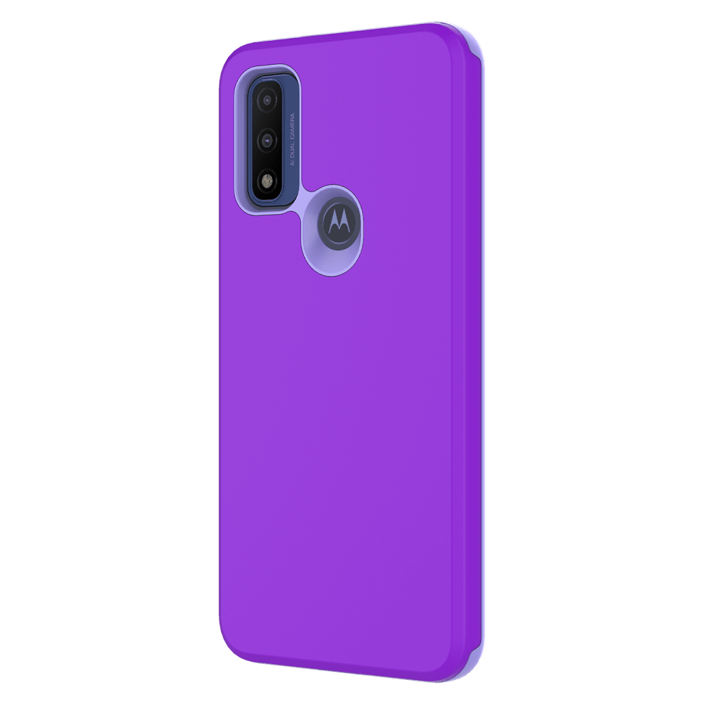AMPD Classic Slim Dual Layer Case for Motorola Moto G Play (2023) Purple