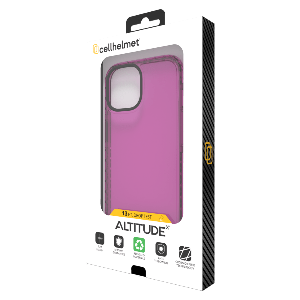 cellhelmet Altitude X Case for Apple iPhone 15 Pro Max Vivid Magenta