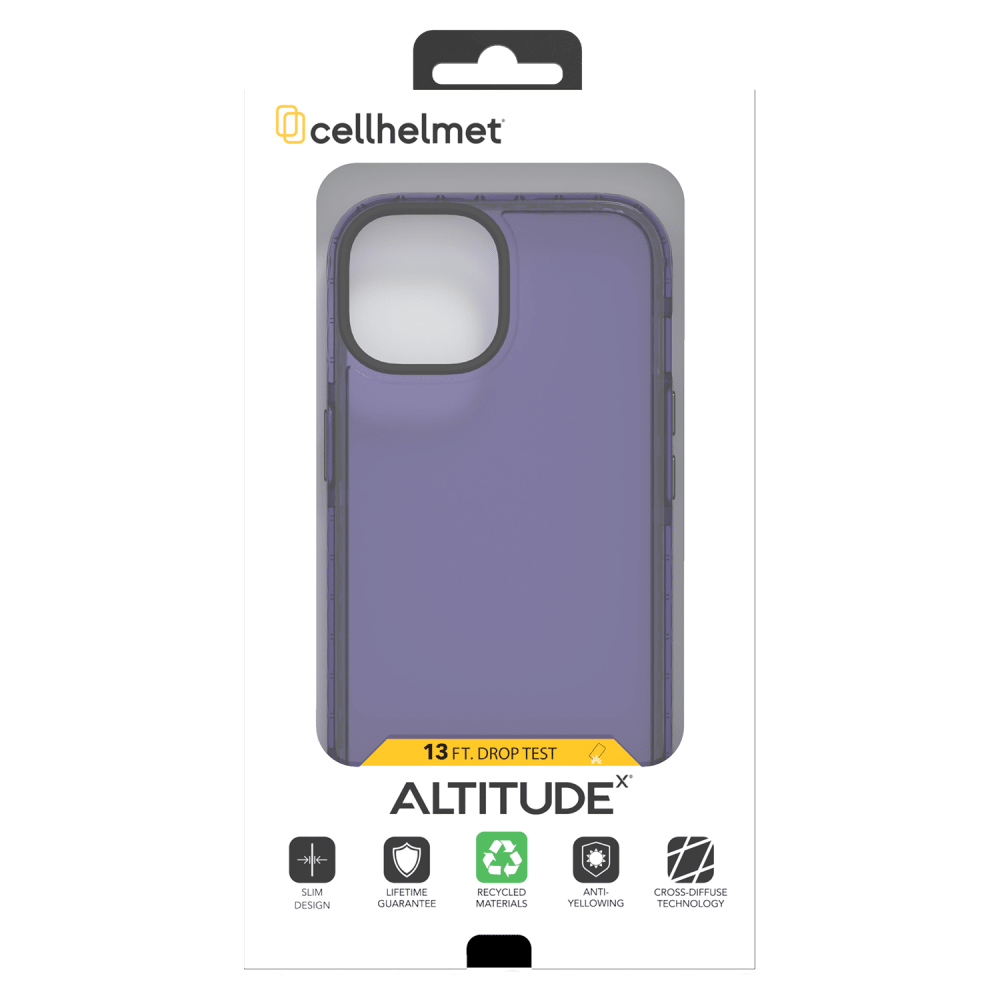 cellhelmet Altitude X Case for Apple iPhone 15 Midnight Lilac