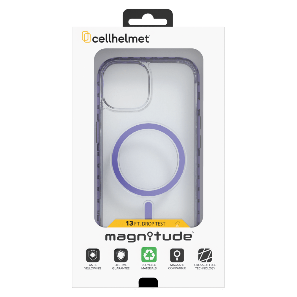 cellhelmet Magnitude MagSafe Case for Apple iPhone 15 Midnight Lilac