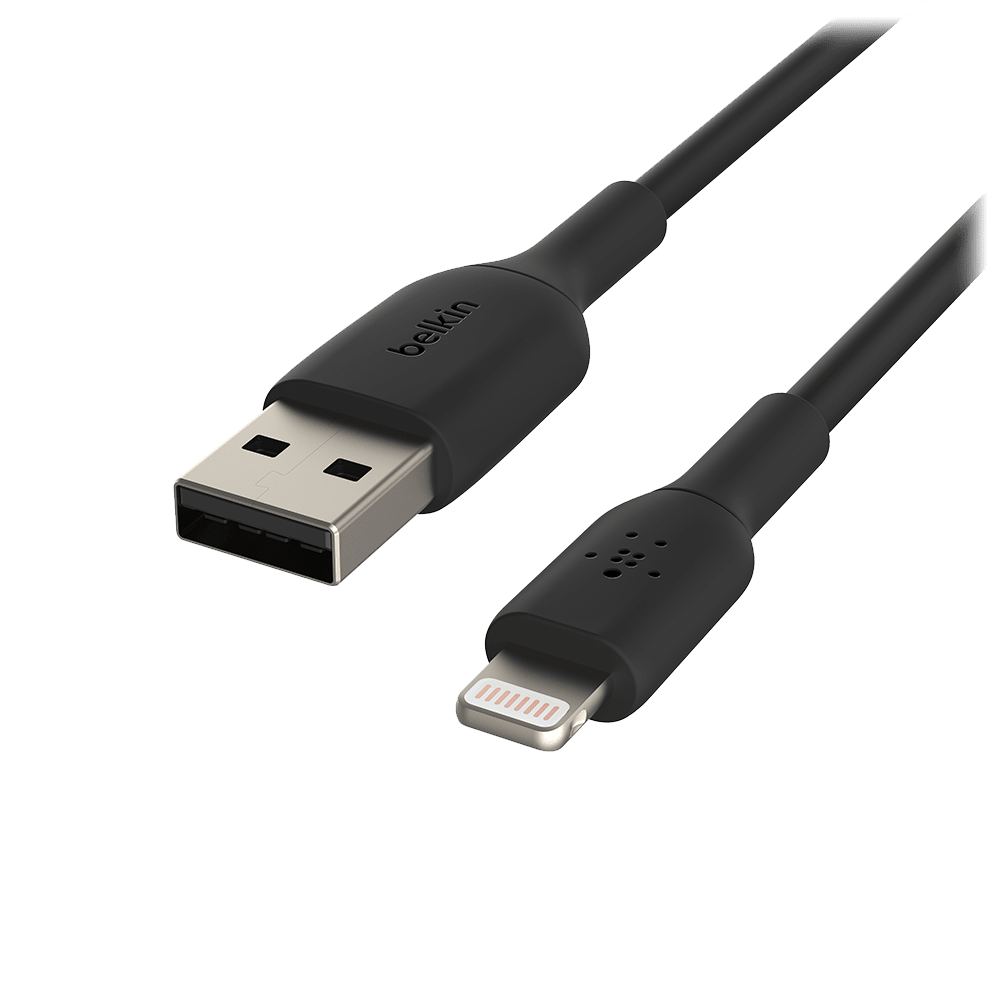 Belkin Boost Up Charge USB A to Apple Lightning Cable 3ft Black