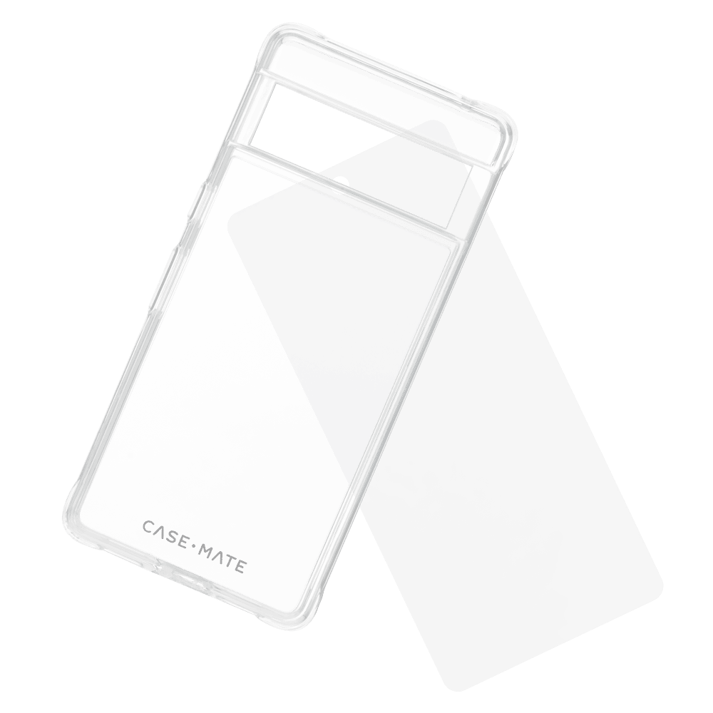 Case-Mate Protection Pack Tough Case and Glass Screen Protector for Google Pixel 7a Clear