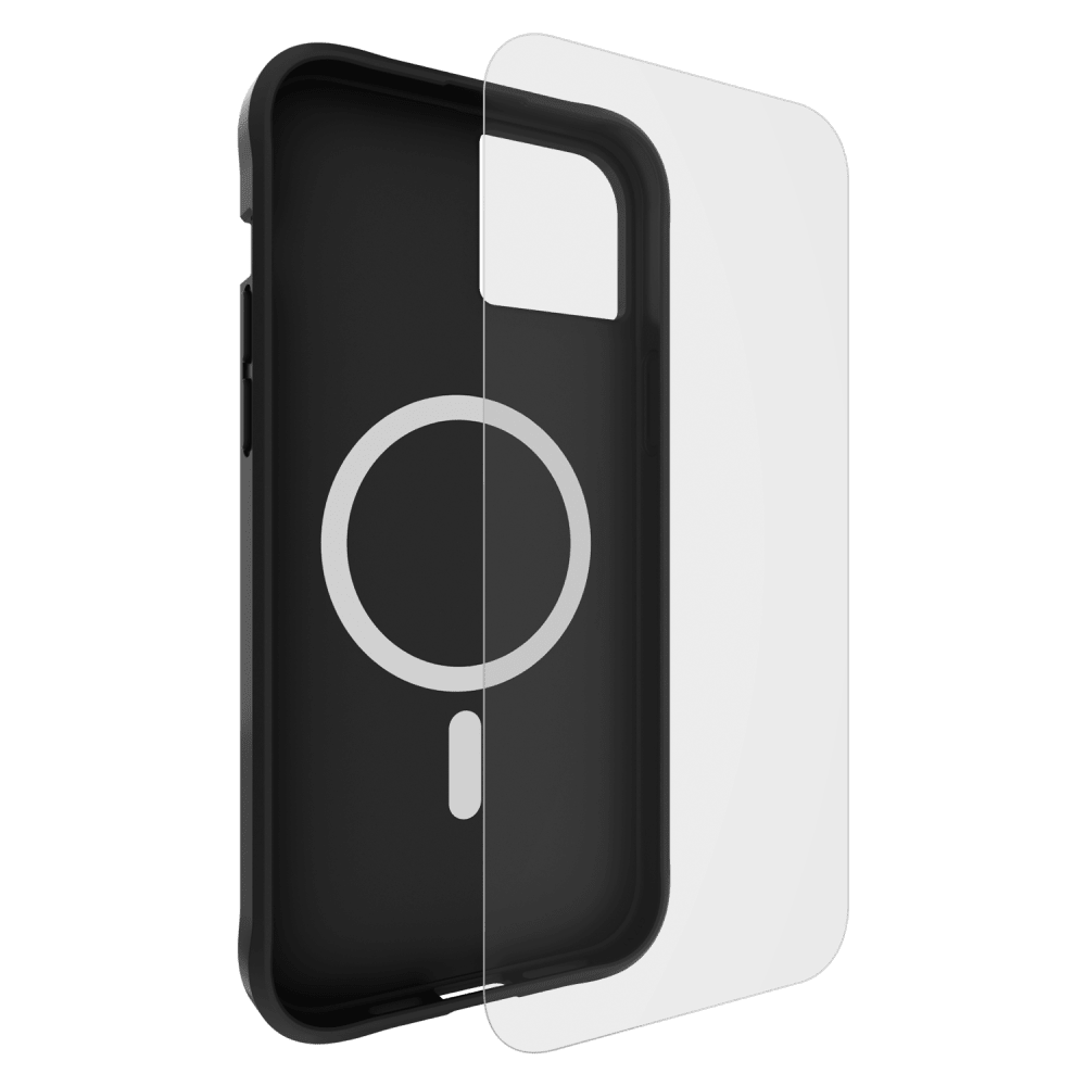 Case-Mate Protection Pack Tough Case and Glass Screen Protector for Apple iPhone 15 Plus Black