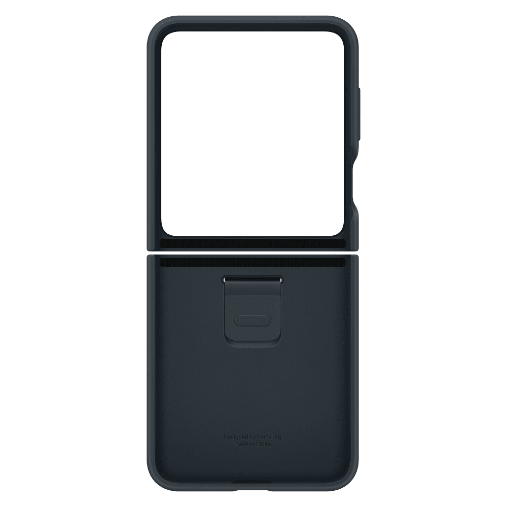 Samsung Silicone Case with Ring for Samsung Galaxy Z Flip5 Indigo