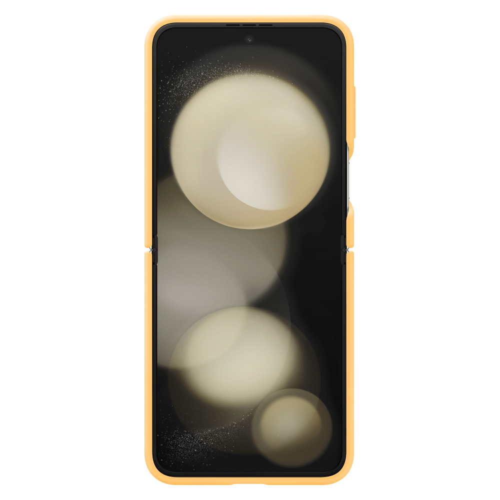 Samsung Silicone Case with Ring for Samsung Galaxy Z Flip5 Apricot