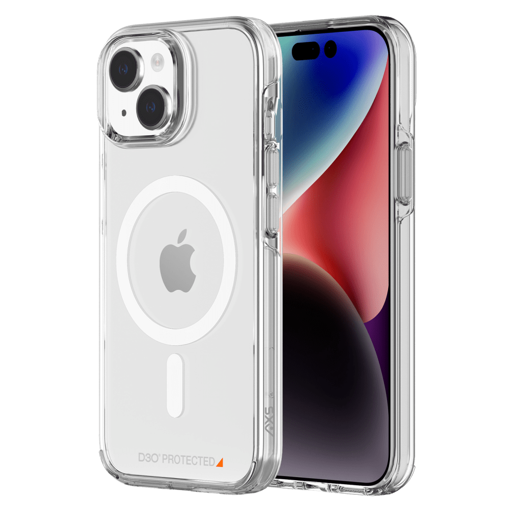 AXS Crystal Shield D30 MagSafe Case for Apple iPhone 15 Clear