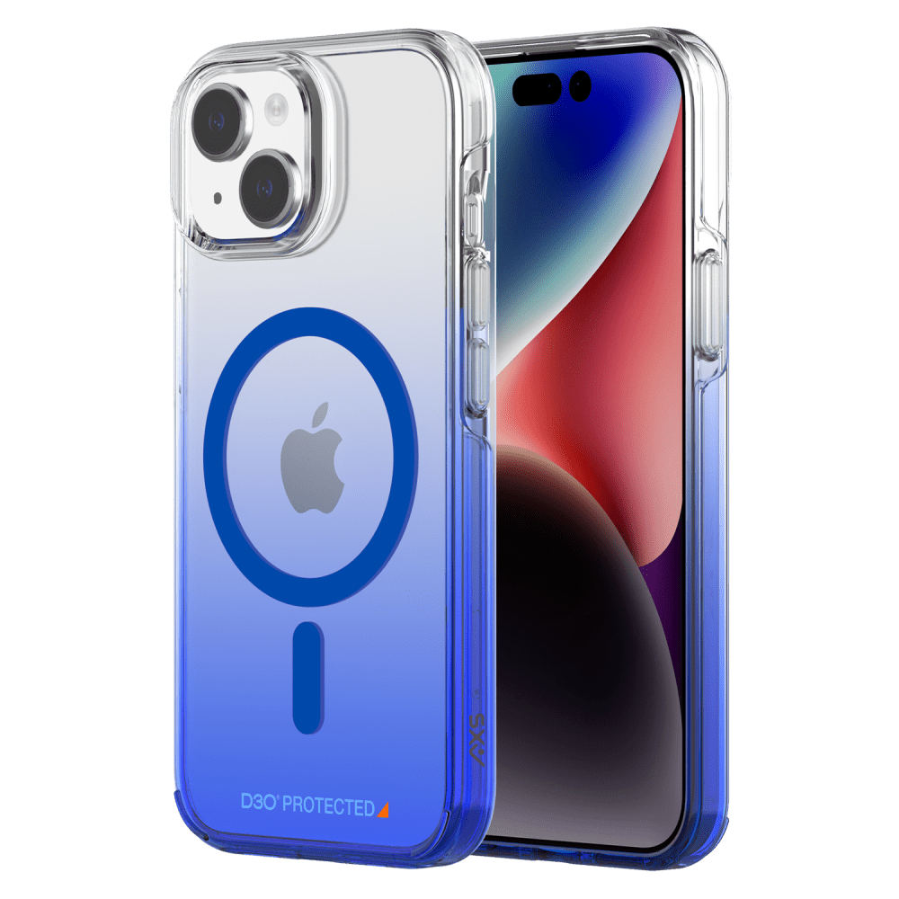 AXS Crystal Shield D30 MagSafe Case for Apple iPhone 15 Sapphire Gradient