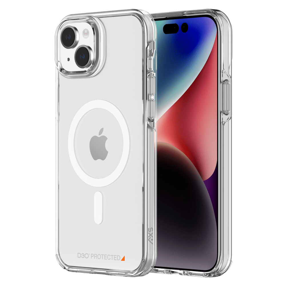 AXS Crystal Shield D30 MagSafe Case for Apple iPhone 15 Plus Clear