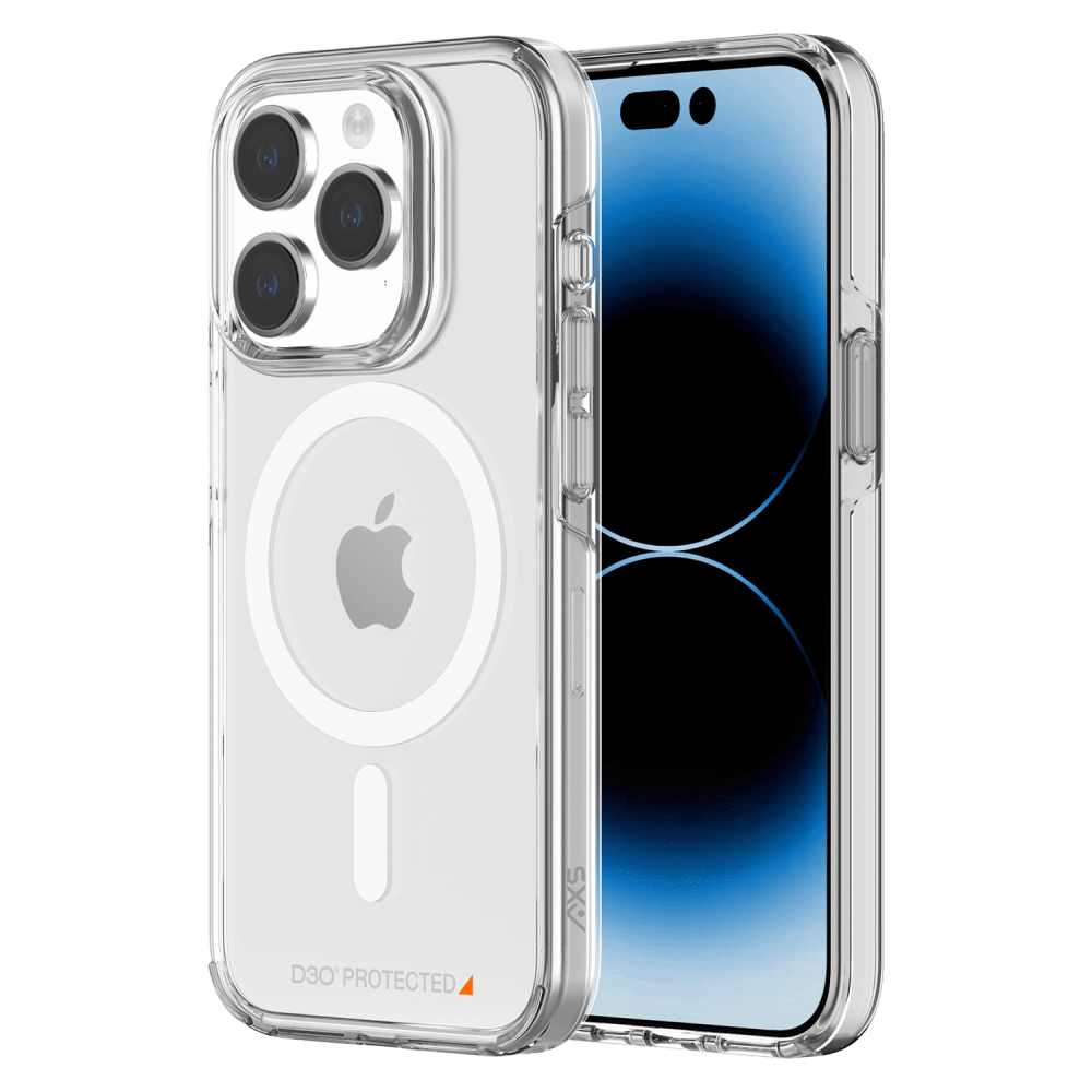 AXS Crystal Shield D30 MagSafe Case for Apple iPhone 15 Pro Clear