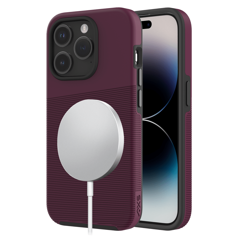 AXS PROTech Plus MagSafe Case for Apple iPhone 15 Pro Sangria