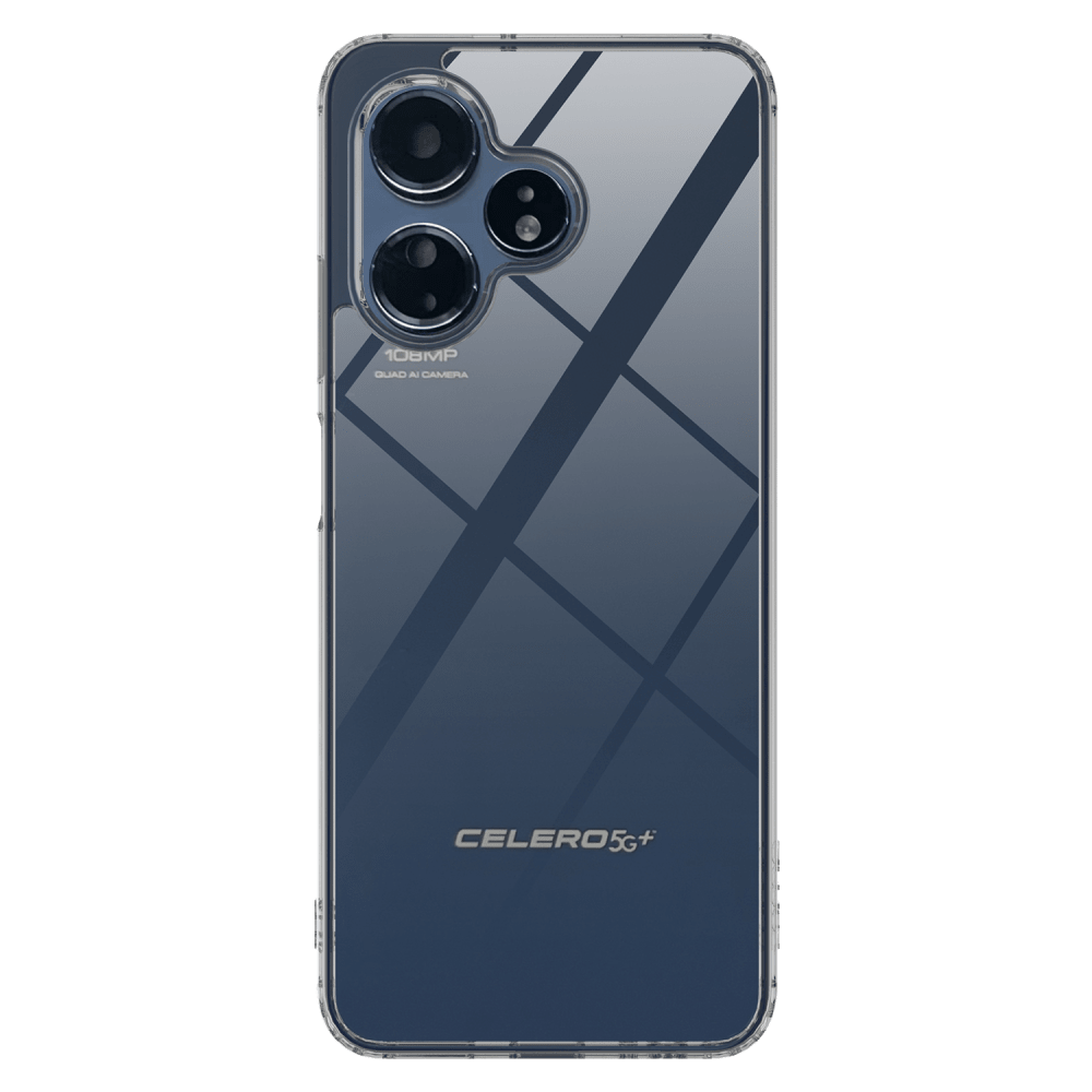 AMPD TPU / Acrylic Crystal Clear Case with Black Bumper for Celero 5G Plus (Gen 3)