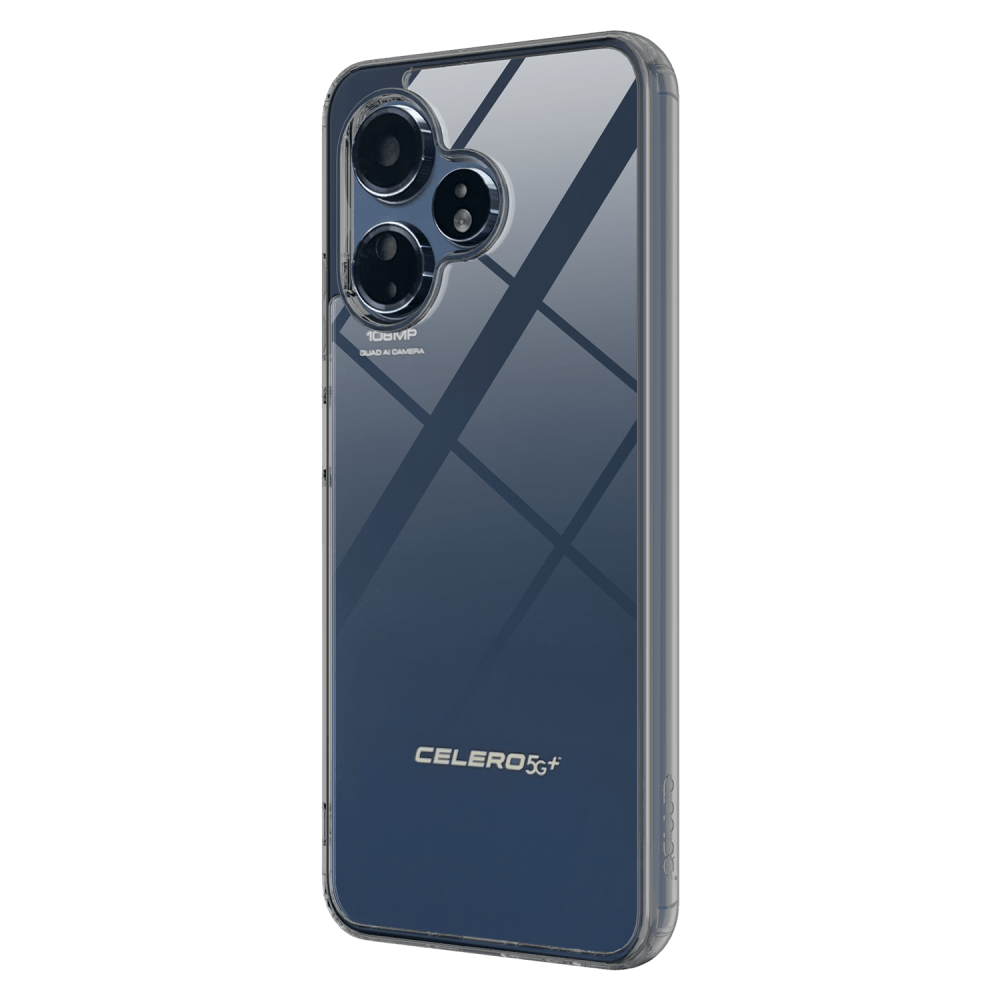 AMPD TPU / Acrylic Crystal Clear Case with Black Bumper for Celero 5G Plus (Gen 3)