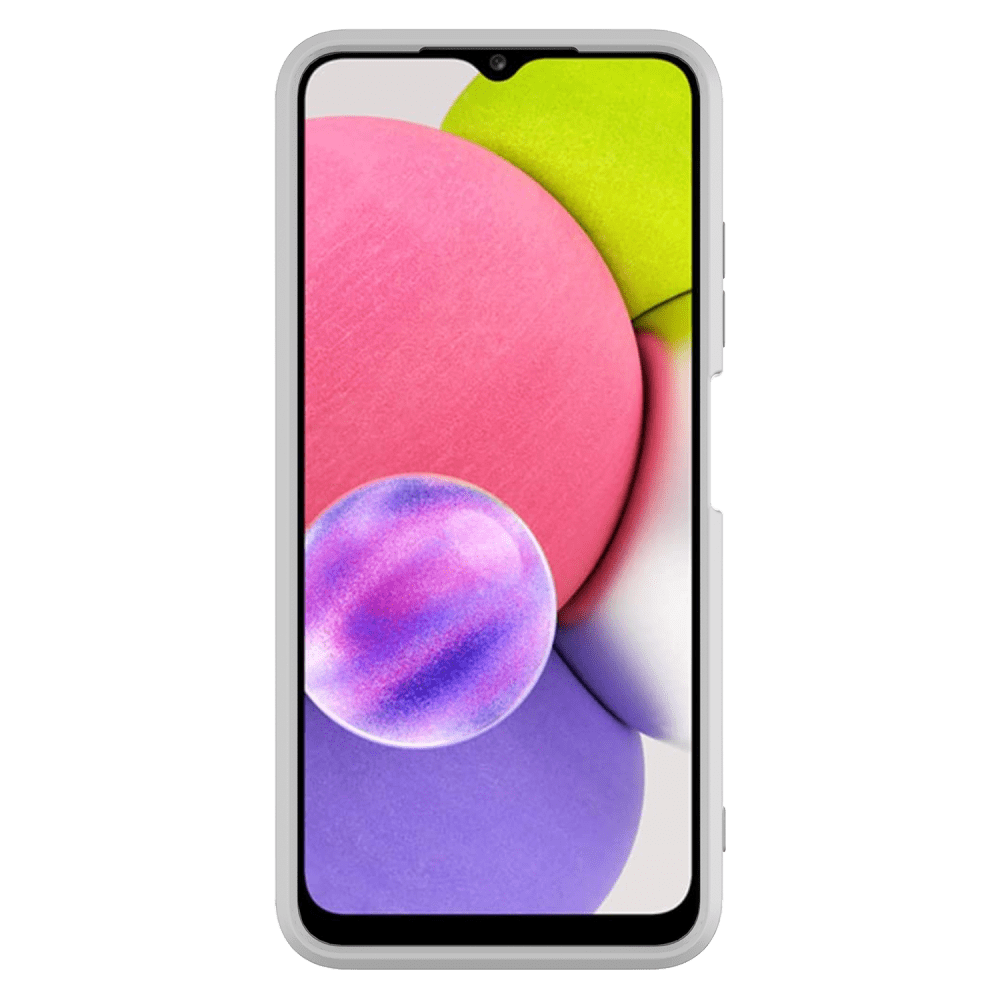 AMPD Electrplate Dual Layer Case for Samsung Galaxy A03s Grey and Marble