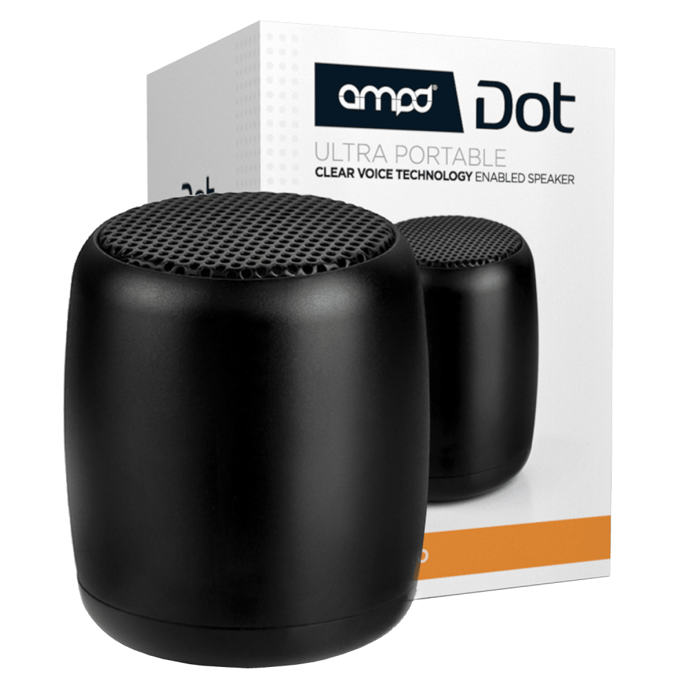 AMPD Dot 2 Watt Portable Mini Bluetooth Speaker Black