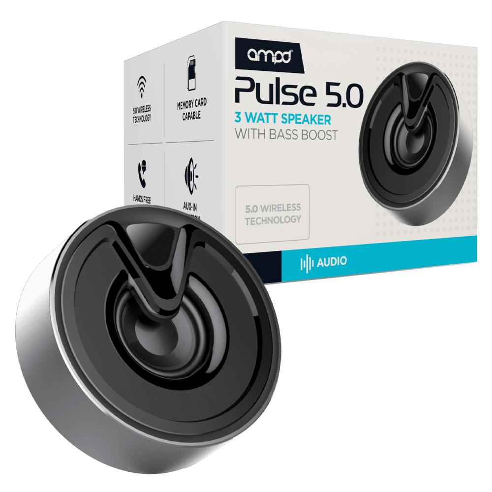 AMPD Pulse 5.0 Bluetooth Desktop Speaker Silver