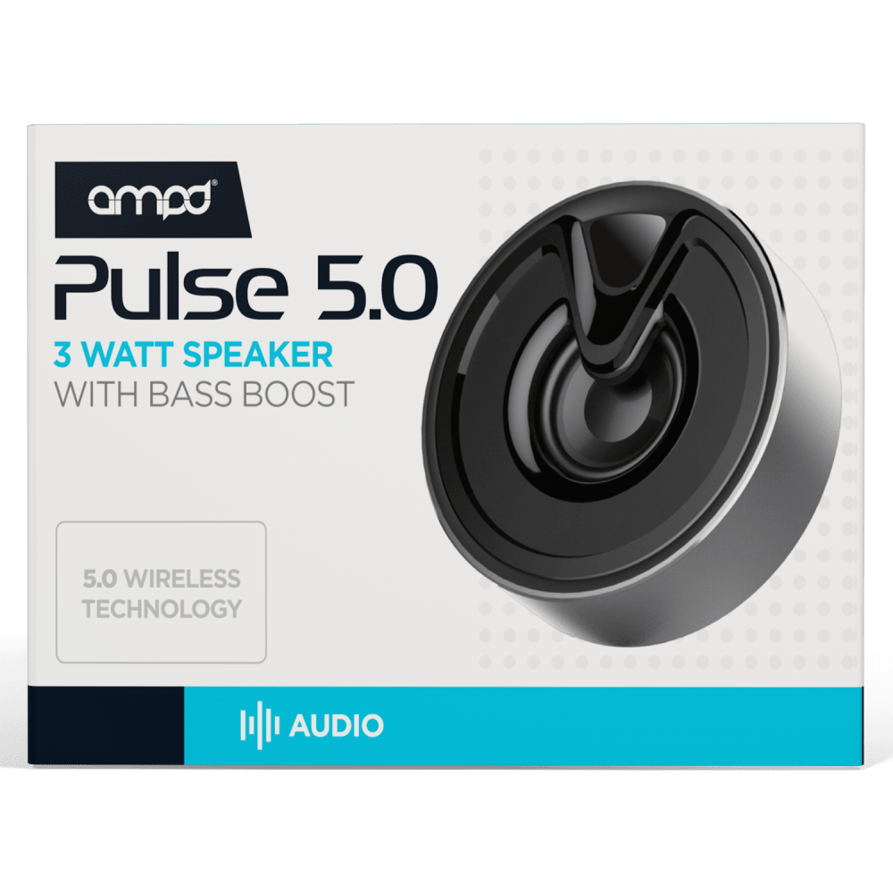 AMPD Pulse 5.0 Bluetooth Desktop Speaker Silver
