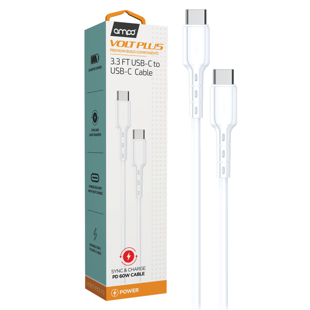 AMPD Type C to Type C USB Cable 3ft