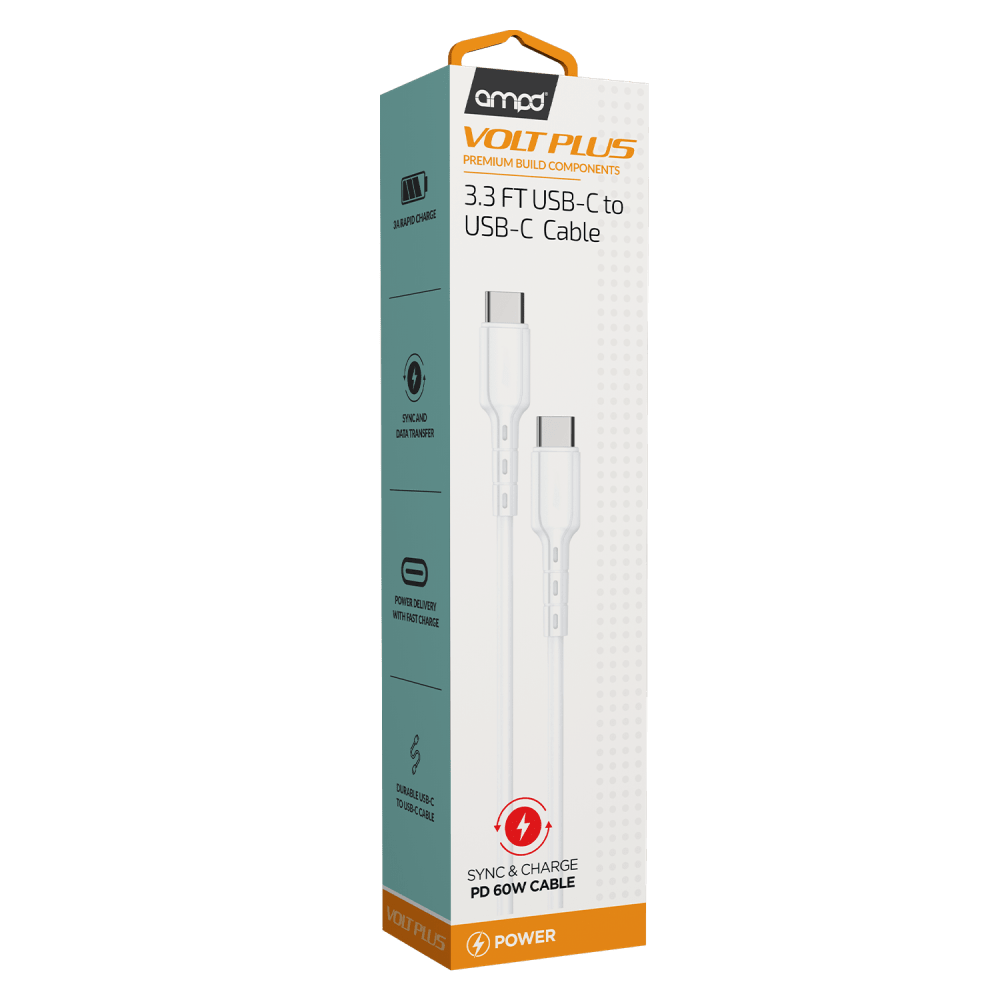 AMPD Type C to Type C USB Cable 3ft